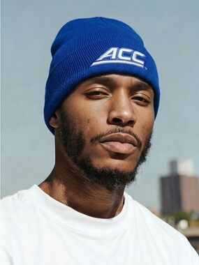 NWT NCAA Atlantic Coast Conference Blue Beanie Hat Embroidered ACC